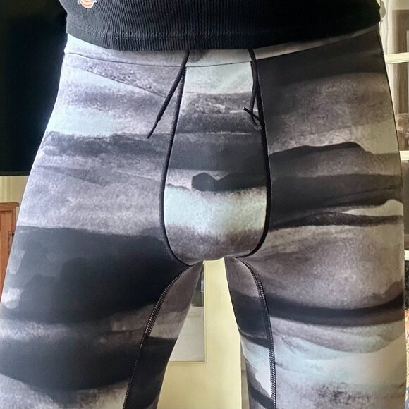 Brand New w/Tags ADIDAS All-Over Print MEN'S Yoga COMPRESSION PANTS Size M - Picture 7 of 13